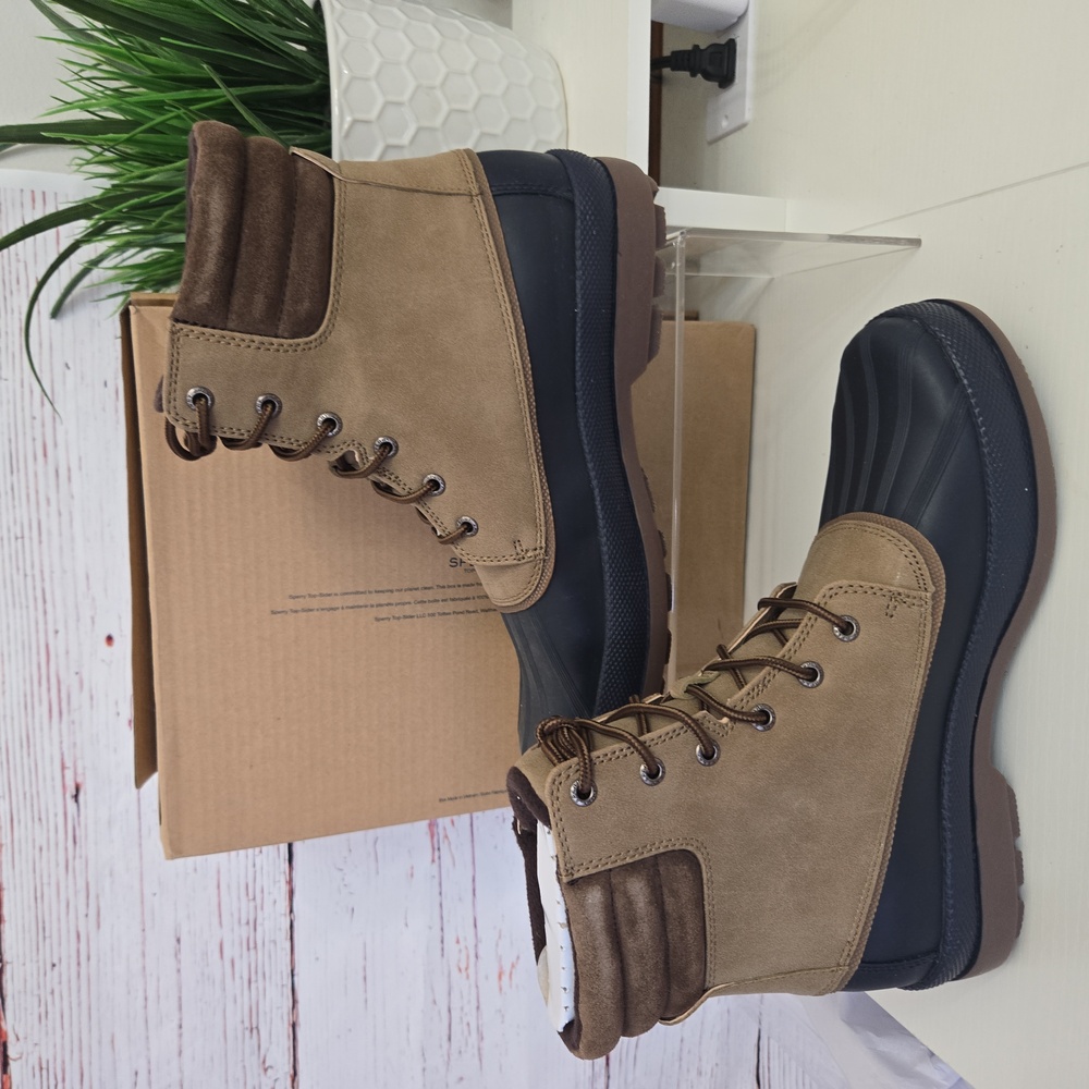 NWT Sperry Men's Cold Bay Wateproof Boot Taupe Size 10 - Picture 5 of 14